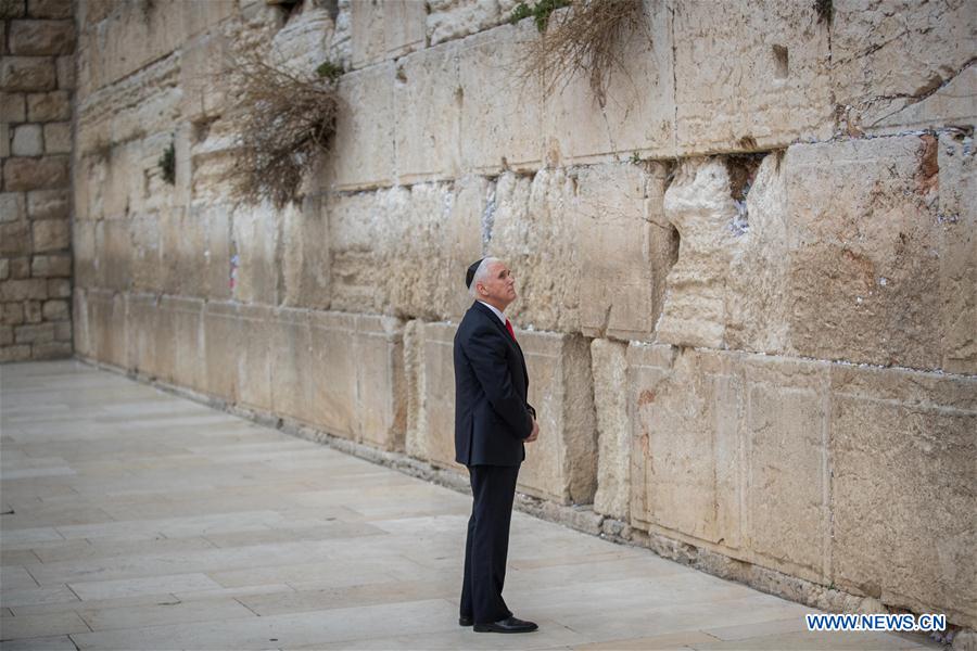 MIDEAST-JERUSALEM-U.S.-VICE PRESIDENT-PENCE-VISIT