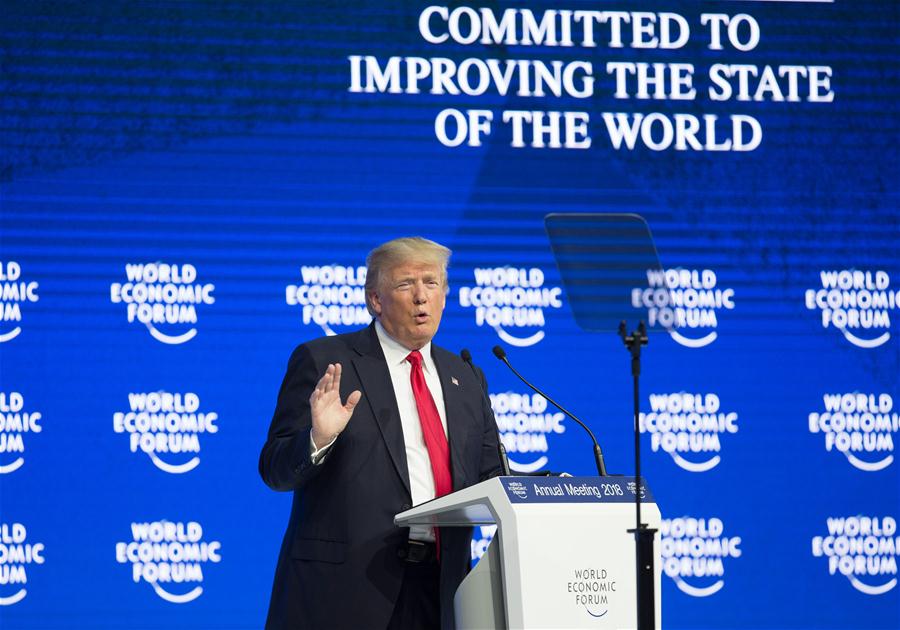 SWITZERLAND-DAVOS-WEF ANNUAL MEETING-US-TRUMP