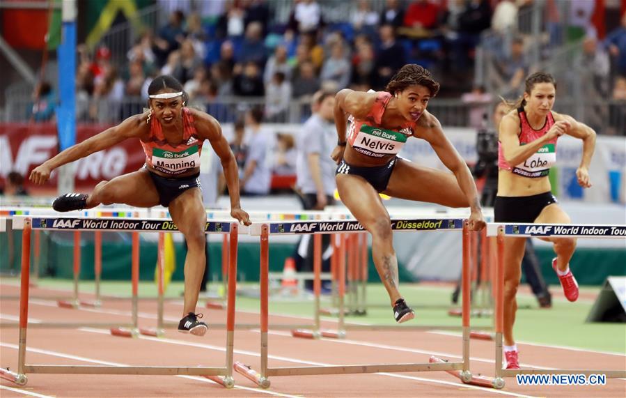 (SP)GERMANY-DUSSELDORF-IAAF WORLD INDOOR TOUR-WOMEN'S 60M HURDLES