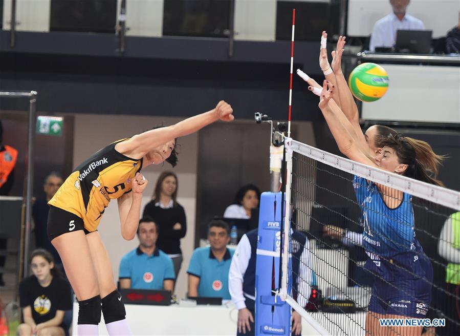 (SP)TURKEY-ISTANBUL-VOLLEYBALL-CEV-CHAMPIONS LEAGUE-VAKIFBANK VS DINAMO MOSCOW 