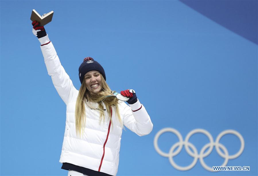 (SP)OLY-SOUTH KOREA-PYEONGCHANG-SNOW BOARD-LADIES' CROSS FINAL-MEDAL CEREMONY