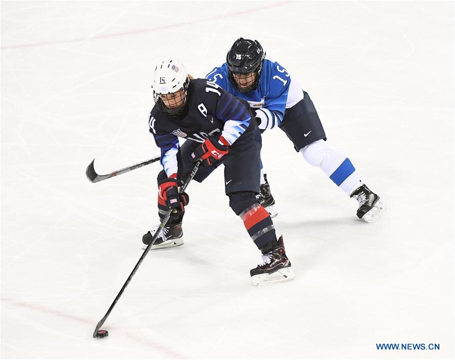 (SP)OLY-SOUTH KOREA-PYEONGCHANG-ICE HOCKEY-USA VS FIN