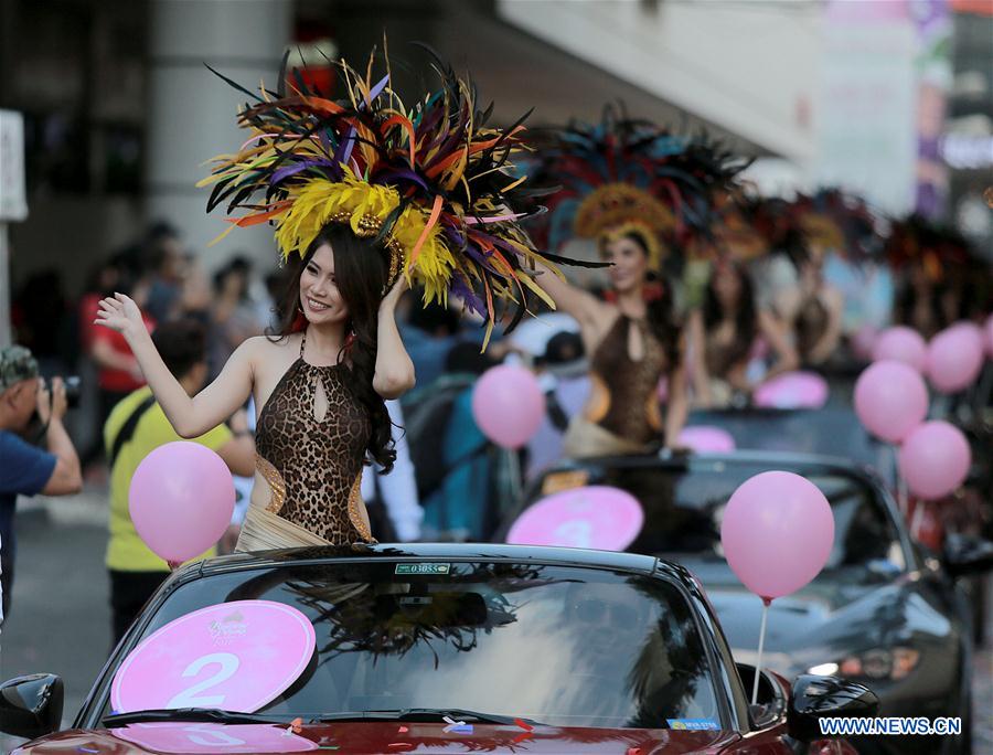 PHILIPPINES-QUEZON CITY-BINIBINING PILIPINAS 2018-PARADE OF BEAUTIES