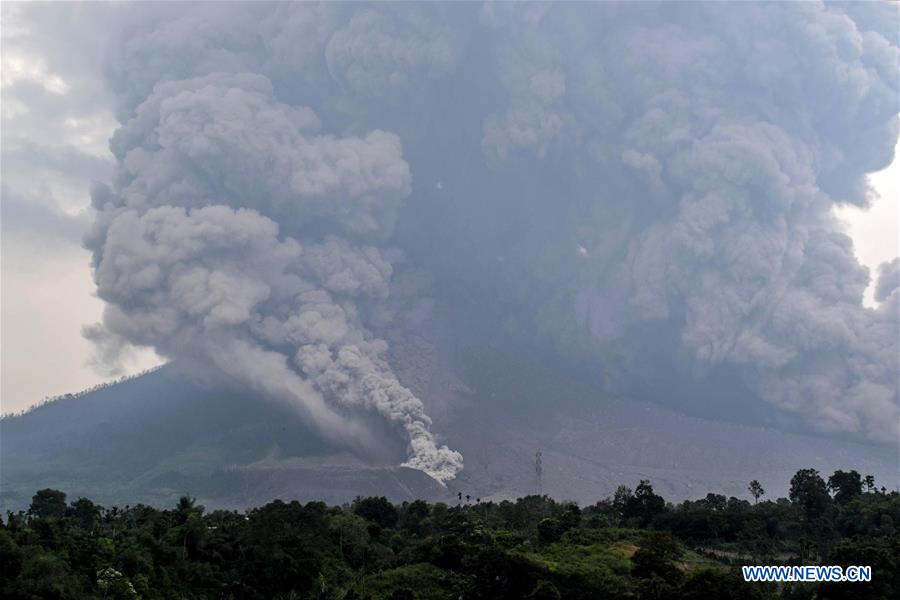 INDONESIA-NORTH SUMATERA-MOUNT SINABUNG-ERUPTION