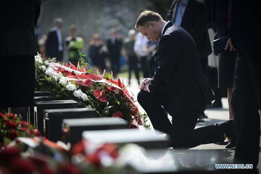 POLAND-WARSAW-PLANE CRASH-ANNIVERSARY-COMMEMORATION