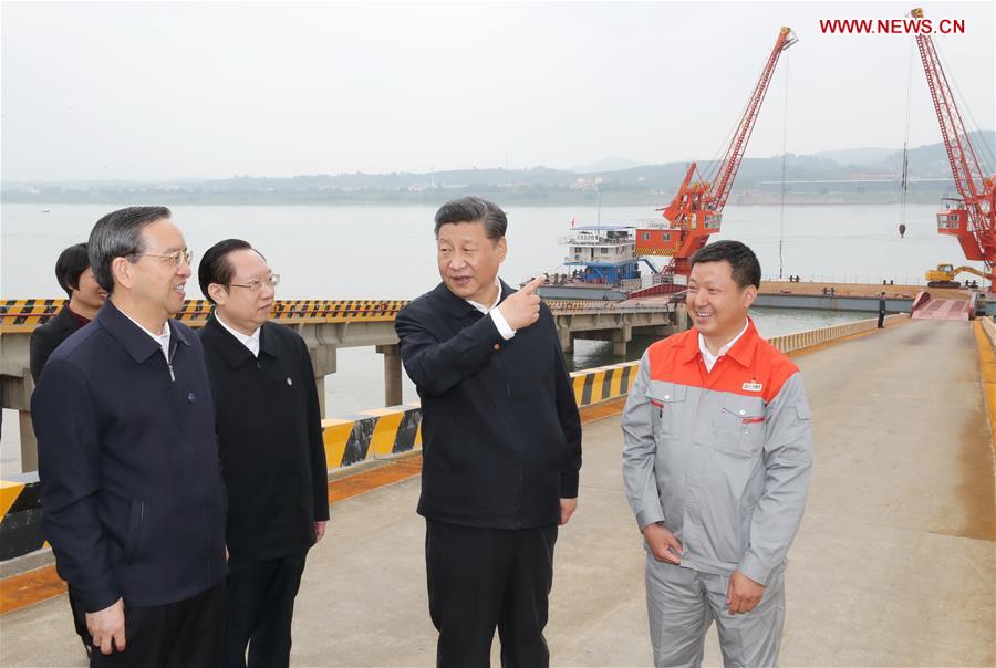 CHINA-HUBEI-XI JINPING-INSPECTION (CN)