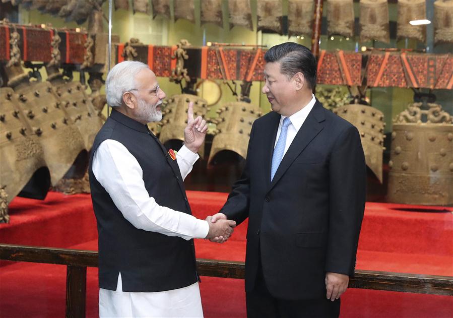 CHINA-WUHAN-XI JINPING-INDIA-MODI-INFORMAL MEETING (CN)