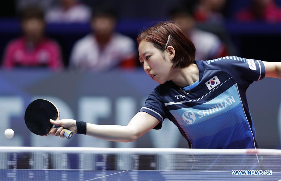 (SP)SWEDEN-HALMSTAD-ITTF WORLD TEAM CHAMPIONSHIPS 2018-SEMIFINAL-DPRK AND SOUTH KOREA