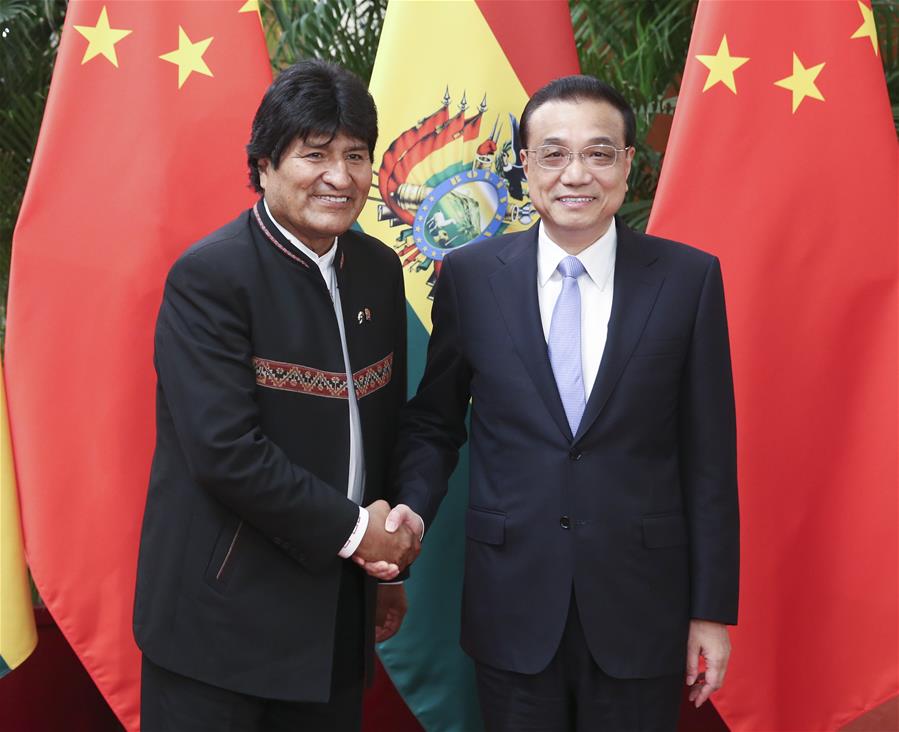 CHINA-BEIJING-LI KEQIANG-BOLIVIA-EVO MORALES-MEETING (CN)