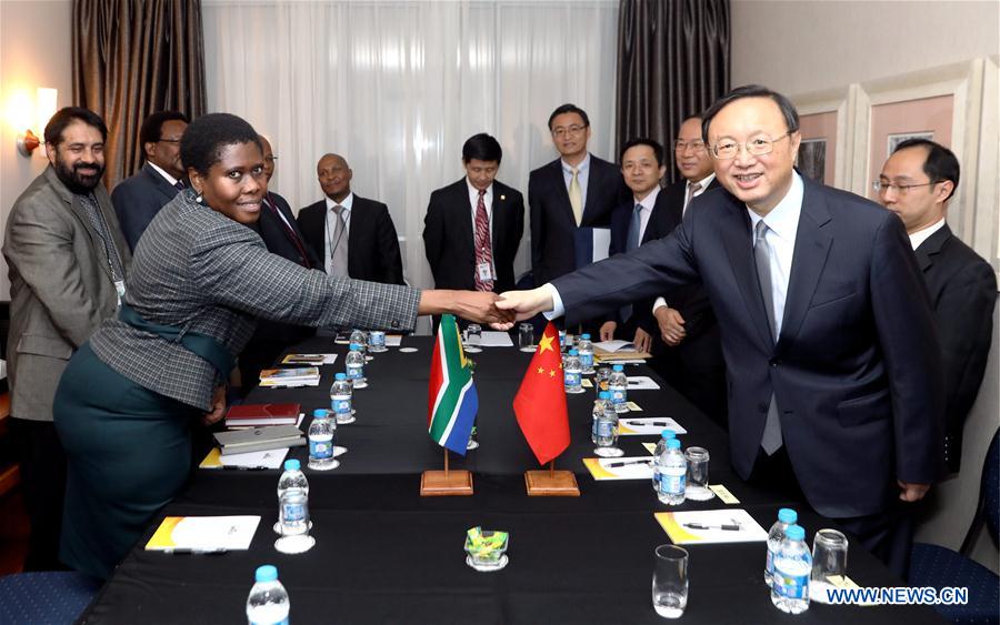 SOUTH AFRICA-DURBAN-SECURITY MINISTER-CHINA-YANG JIECHI-MEETING