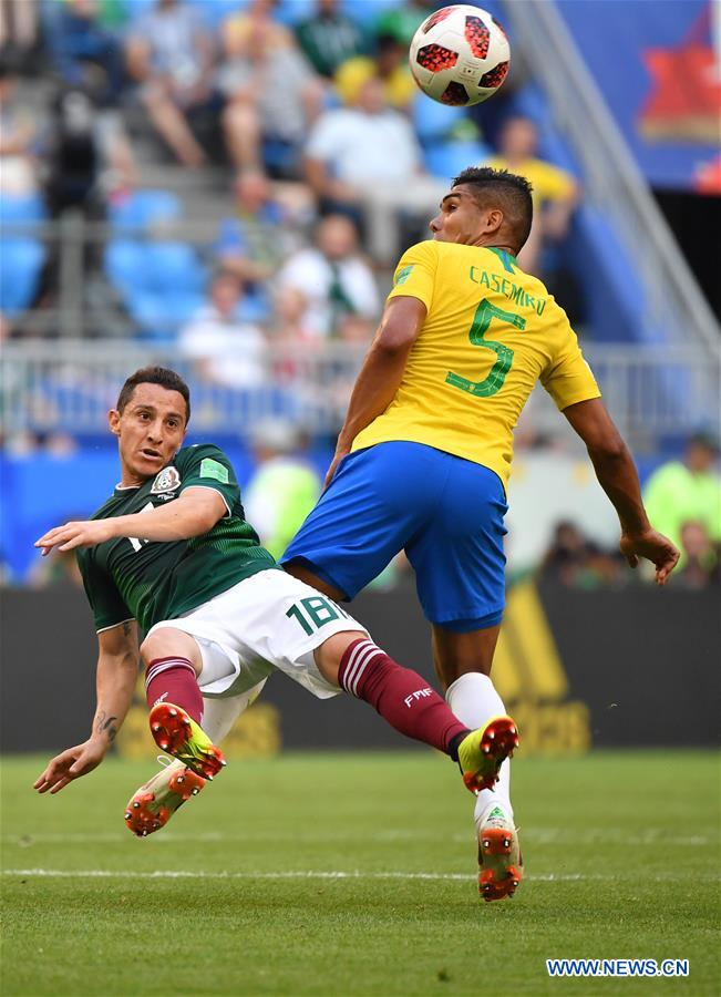 (SP)RUSSIA-SAMARA-2018 WORLD CUP-ROUND OF 16-BRAZIL VS MEXICO