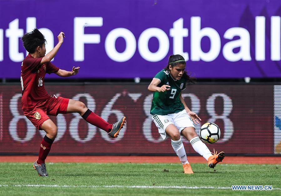 (SP)CHINA-DUYUN-FOOTBALL-INTERNATIONAL WOMEN'S YOUTH (CN)