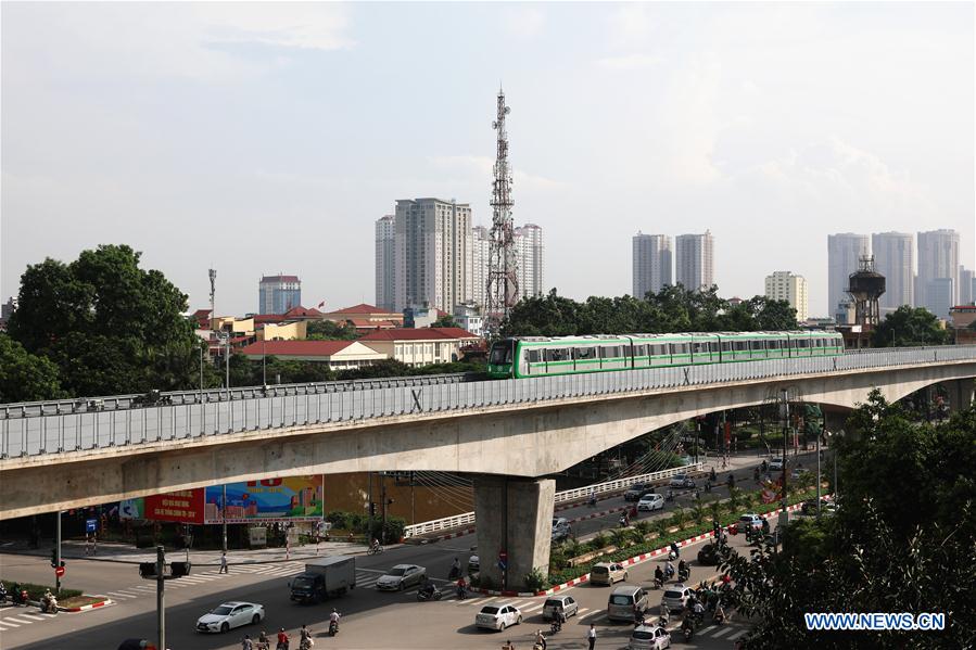 VIETNAM-HANOI-URBAN RAILWAY-TEST RUN