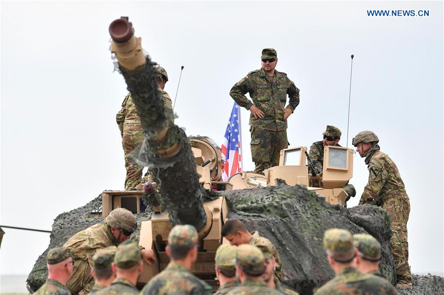 GEORGIA-TBILISI-MILITARY DRILL-NOBLE PARTNER 2018