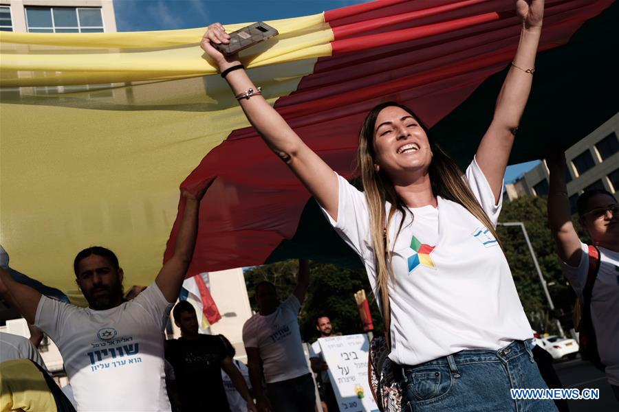 ISRAEL-TEL AVIV-DRUZE PROTEST-"JEWISH NATION-STATE" LAW