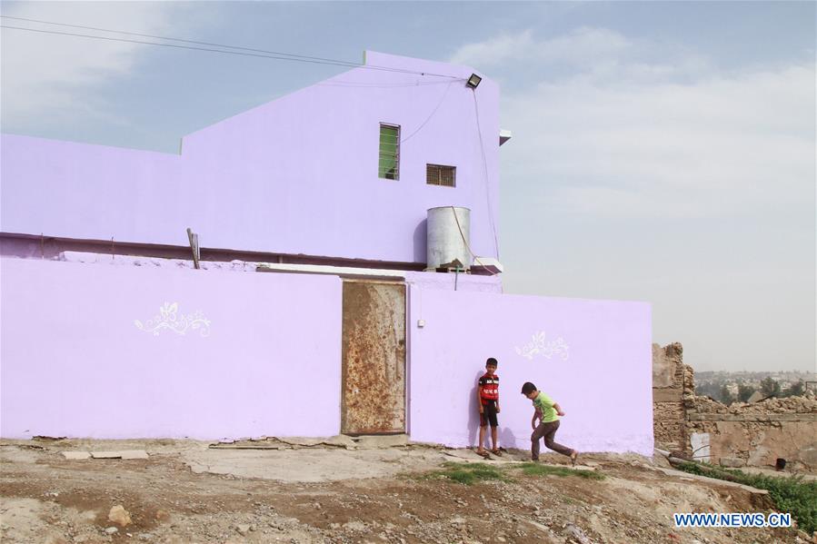 IRAQ-MOSUL-1ST HOUSE AMONG RUBBLE