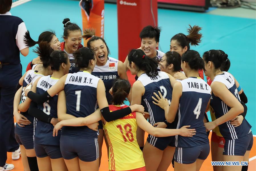 (SP)JAPAN-NAGOYA-VOLLEYBALL-WOMEN'S WORLD CHAMPIONSHIP-CHN VS USA