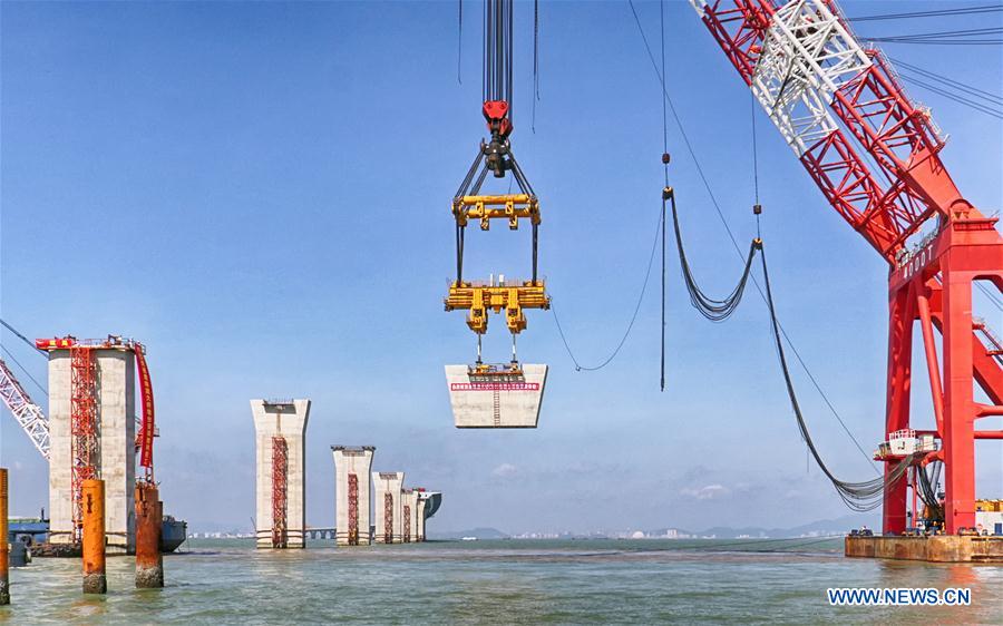 CHINA-HONG KONG-ZHUHAI-MACAO BRIDGE-CONSTRUCTION (CN)