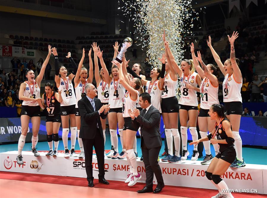 (SP)TURKEY-ANKARA-VOLLEYBALL-TURKISH SUPER CUP-VAKIFBANK VS ECZACIBASI