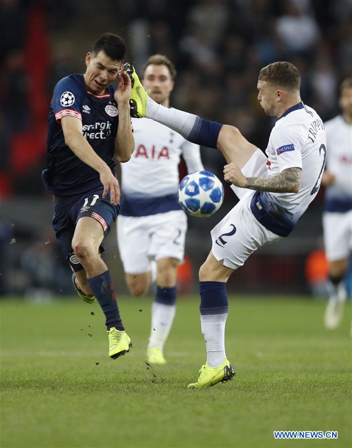 (SP) BRITAIN-LONDON-FOOTBALL-CHAMPIONS LEAGUE-HOTSPUR VS EINDHOVEN