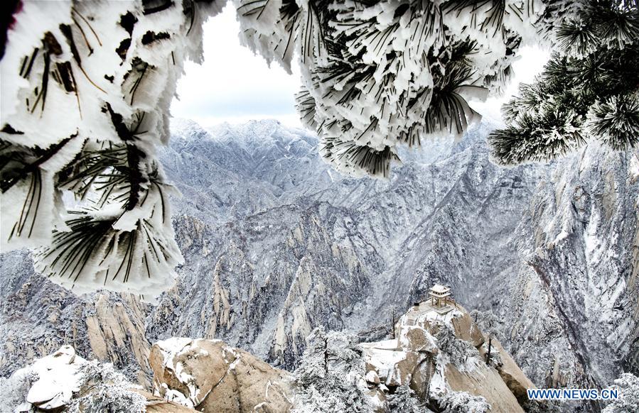 CHINA-SHAANXI-MOUNT HUASHAN-SNOW SCENERY (CN)