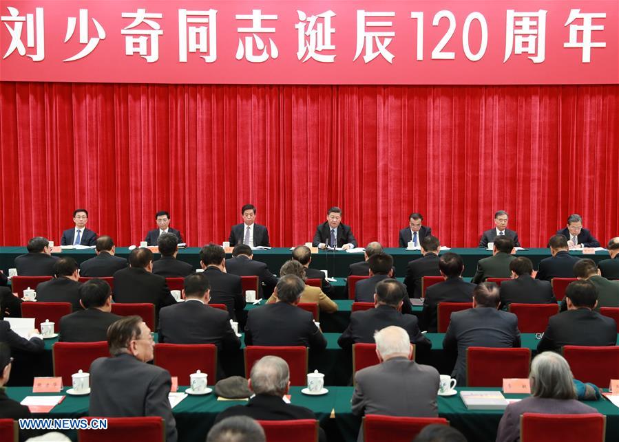 CHINA-BEIJING-LIU SHAOQI'S BIRTH-120TH ANNIVERSARY-SYMPOSIUM (CN)