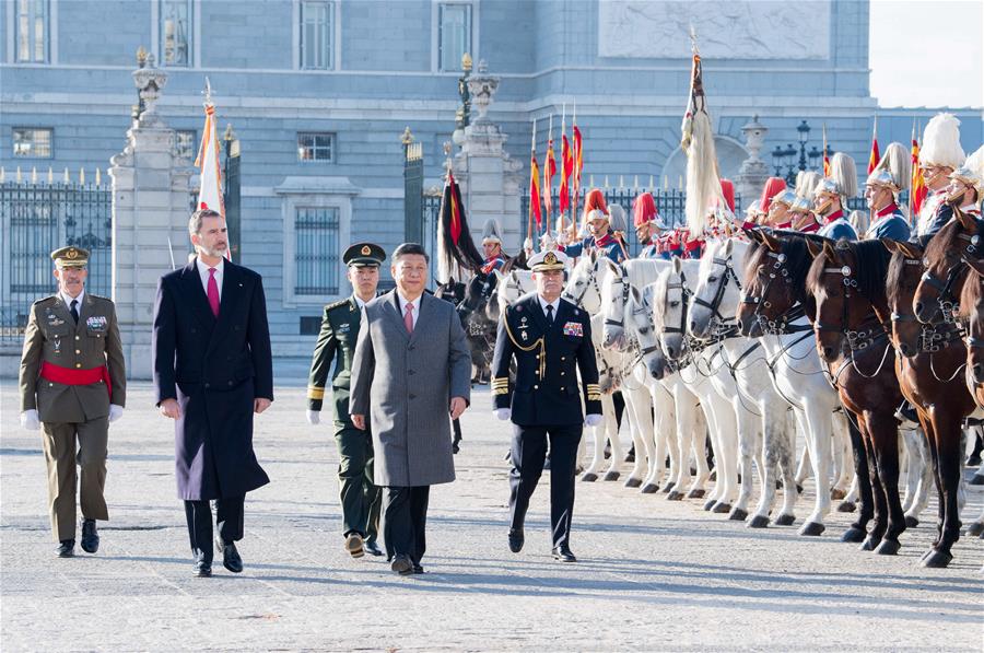 SPAIN-MADRID-XI JINPING-KING-WELCOME CEREMONY