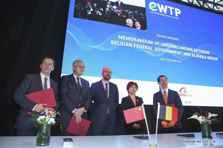 BELGIUM-LIEGE-ALIBABA-EWTP-SIGNING CEREMONY