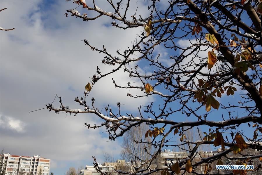 TURKEY-ANKARA-WEATHER-SNOW