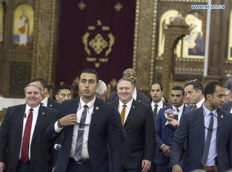 EGYPT-NEW ADMINISTRATIVE CAPITAL-U.S.-POMPEO-VISIT