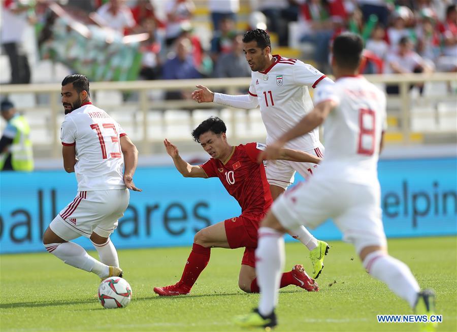 (SP)UAE-ABU DHABI-SOCCER-AFC ASIAN CUP 2019-GROUP D-VIETNAM VS IRAN