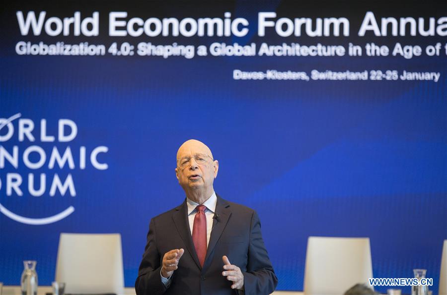 SWITZERLAND-GENEVA-WEF-KLAUS SCHWAB-PRESS CONFERENCE