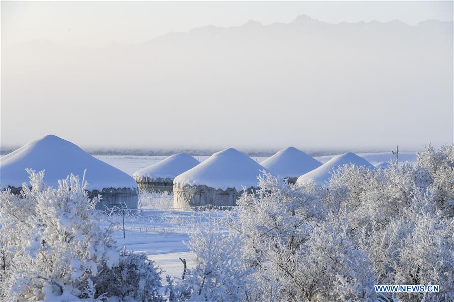 CHINA-XINJIANG-ZHAOSU-SNOW-SCENERY (CN)