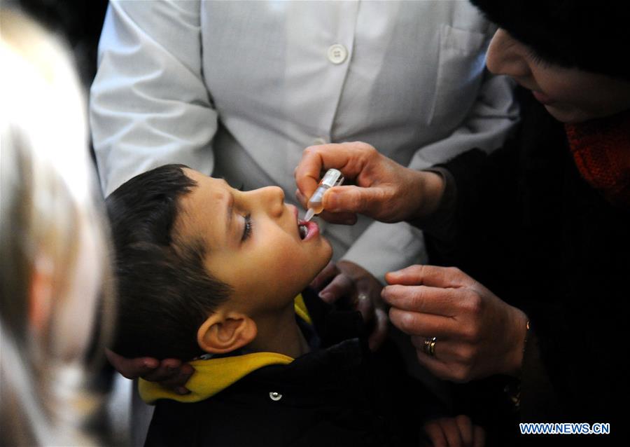 SYRIA-CHILDREN-POLIO-VACCINATION-CAMPAIGN