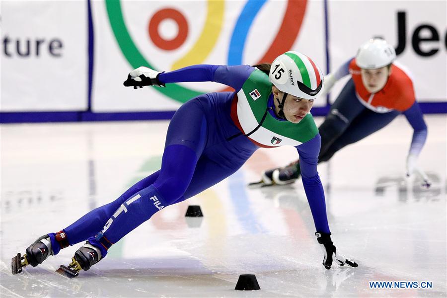 (SP)BOSNIA AND HERZEGOVINA-SARAJEVO-EUROPEAN YOUTH OLYMPIC FESTIVAL-SHORT TRACK SPEED SKATING