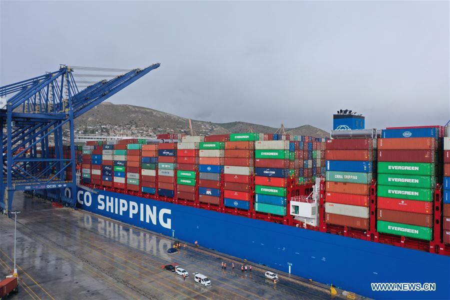 GREECE-PIRAEUS-CHINA-COSCO-SHIPPING PISCES-DOCKING