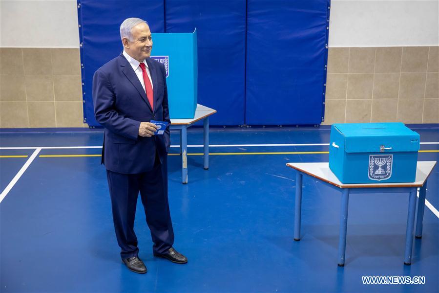 MIDEAST-JERUSALEM-ELECTION-ISRAELI PM-VOTE