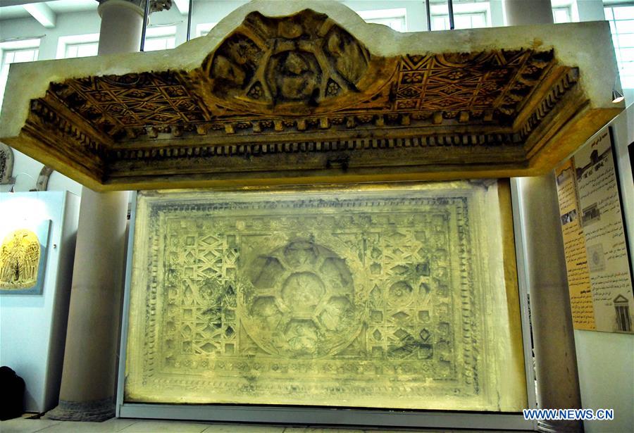 SYRIA-DAMASCUS-ARCHEOLOGY-CEILING