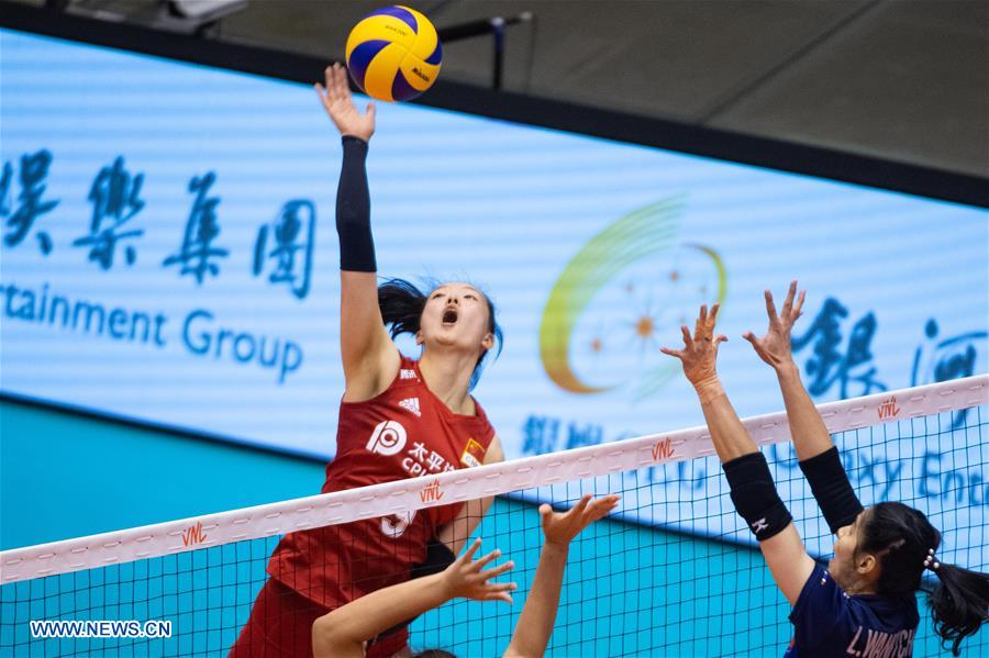 (SP)CHINA-MACAO-VOLLEYBALL-NATIONS LEAGUE-CHN VS THA