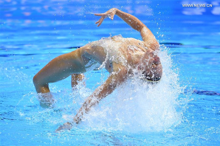 (SP)SOUTH KOREA-GWANGJU-FINA WORLD CHAMPIONSHIPS-ARTISTIC SWIMMING-MIXED DUET FREE