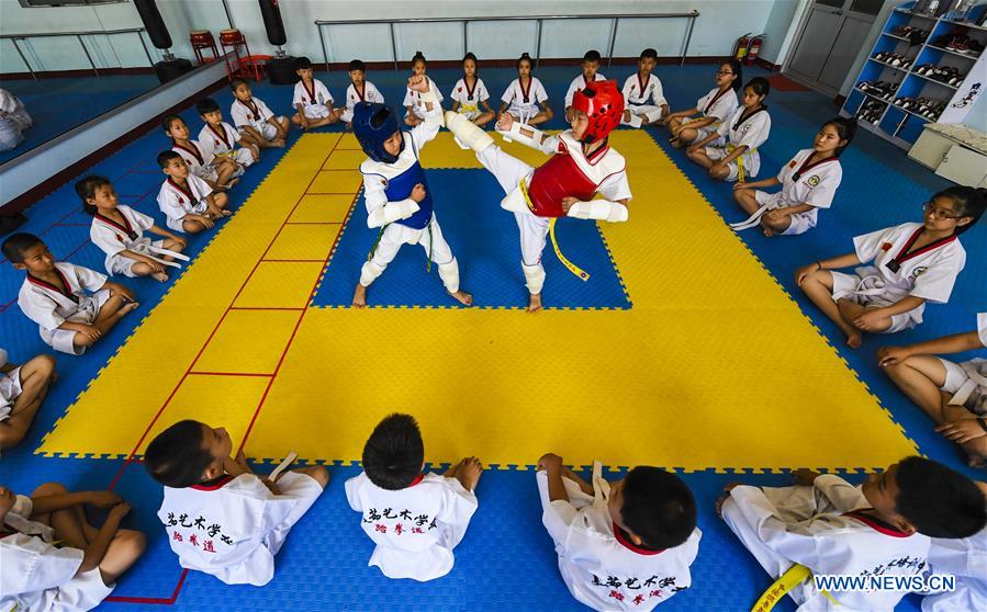 CHINA-HEBEI-SUMMER VACATION-TAEKWONDO (CN)