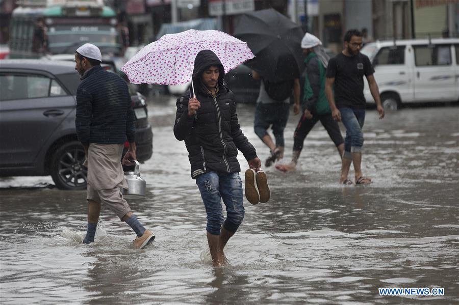 KASHMIR-SRINAGAR-RAINS