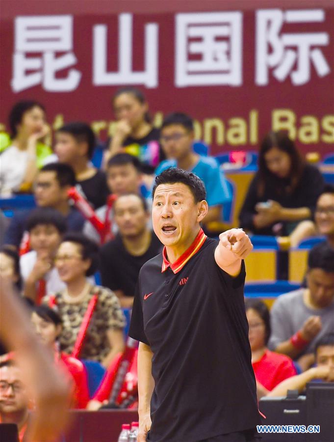 (SP)CHINA-KUNSHAN-INTERNATIONAL MEN'S BASKETBALL CHANLLENGE-CHINA VS ANGOLA(CN)