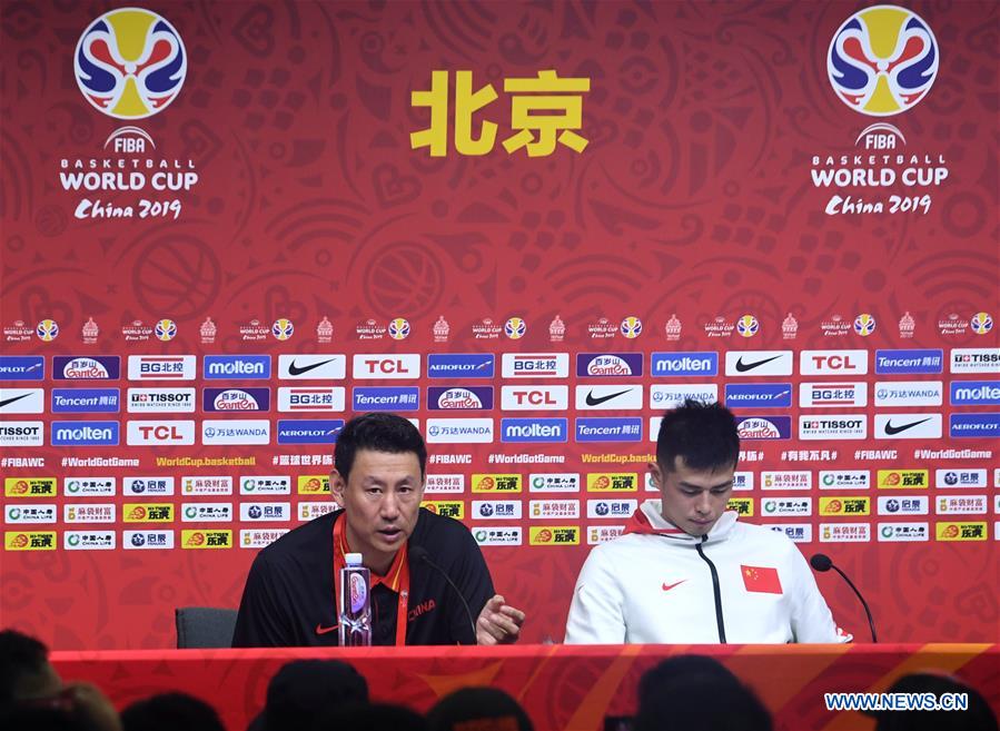 (SP)CHINA-BEIJING-BASKETBALL-FIBA WORLD CUP-GROUP A-CHINA VS VENEZUELA-PRESS CONFERENCE (CN)