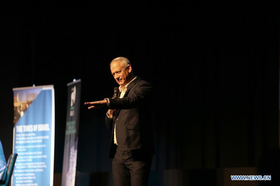 ISRAEL-TEL AVIV-BENNY GANTZ-ELECTION CAMPAIGN