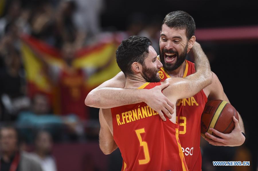 (SP)CHINA-BEIJING-BASKETBALL-FIBA WORLD CUP-ESP VS ARG (CN)