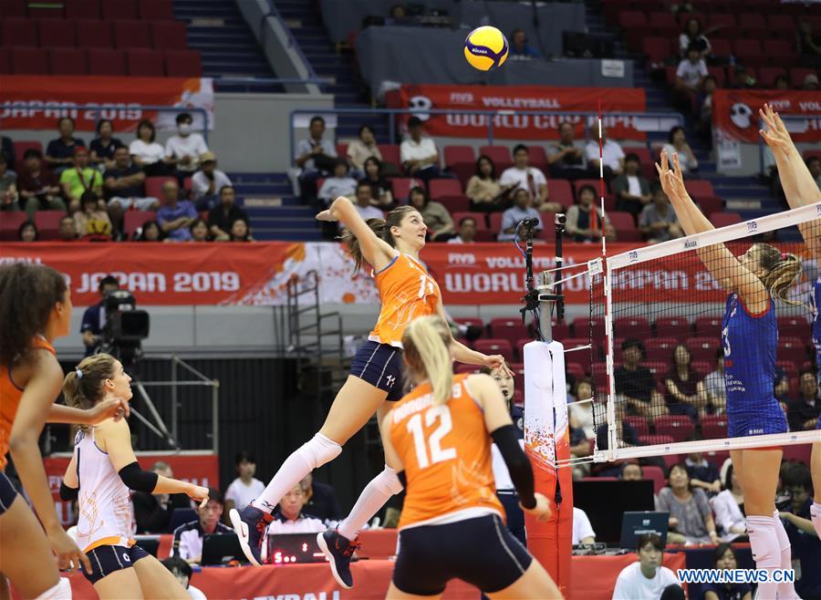 (SP)JAPAN-HAMAMATSU-VOLLEYBALL-WOMEN'S WORLD CUP-NETHERLANDS VS SERBIA