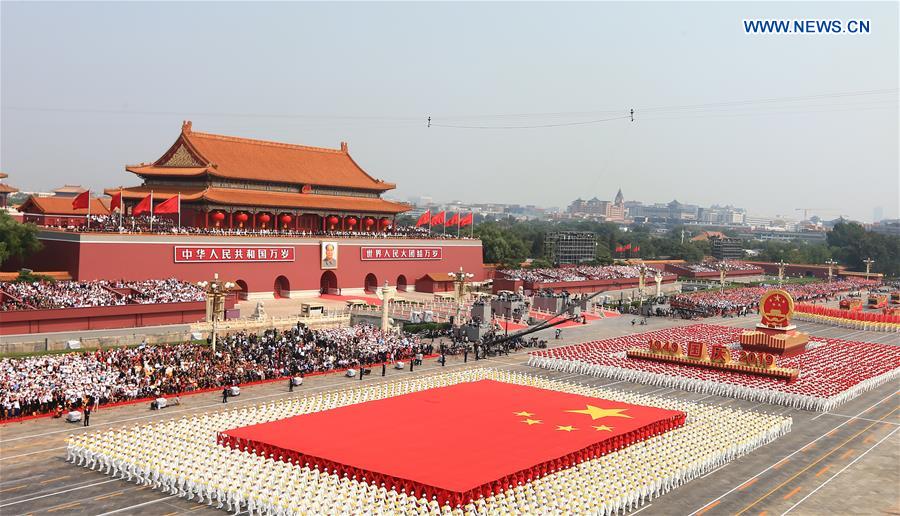  (PRC70Years) XINHUA PHOTOS OF THE DAY