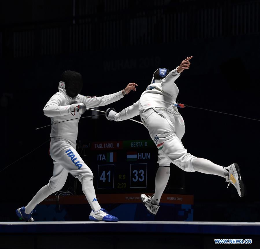 (SP)CHINA-WUHAN-7TH MILITARY WORLD GAMES-MEN-FENCING