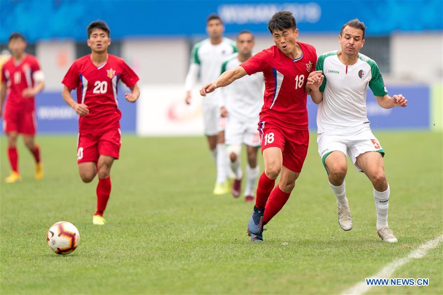 (SP)CHINA-WUHAN-7TH MILITARY WORLD GAMES-FOOTBALL